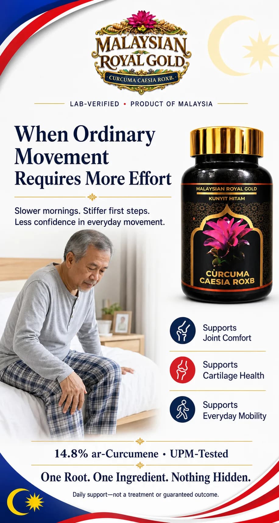 Curcuma Caesia Roxb Capsules: Mobility & Joint Comfort