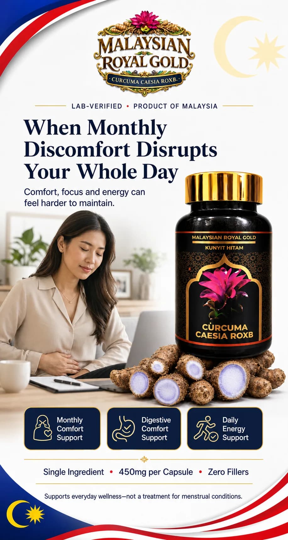 Curcuma Caesia Roxb Capsules: Women's Wellness