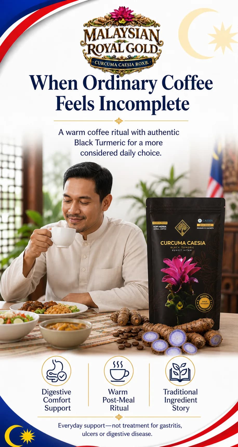Curcuma Caesia Kopi Herba: Digestive Comfort