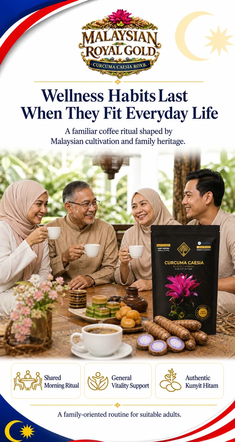 Curcuma Caesia Kopi Herba: Family Routine